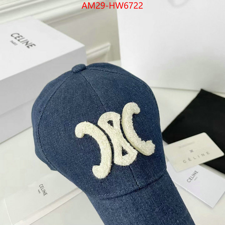 Cap (Hat)-Celine,the highest quality fake , ID: HW6722,$: 29USD