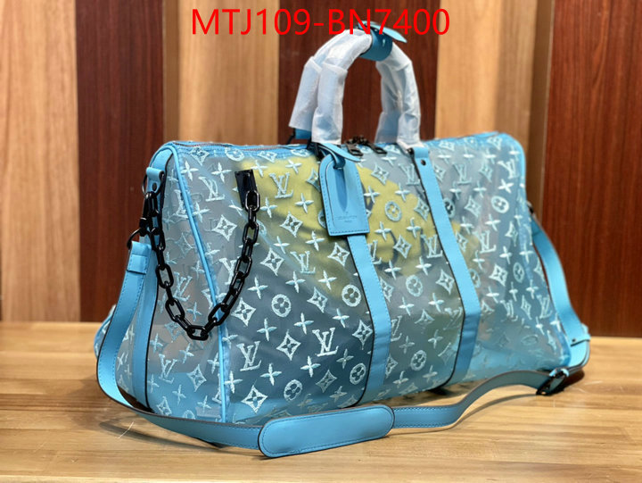 LV Bags(4A)-Keepall BandouliRe 45-50-,replica best ,ID: BN7400,$: 109USD