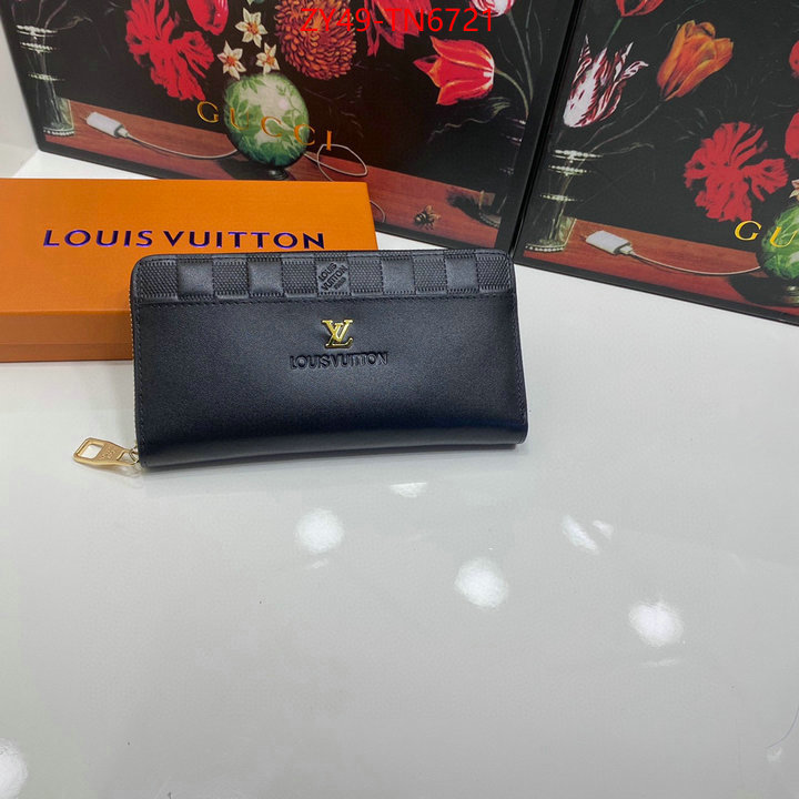 LV Bags(4A)-Wallet,ID: TN6721,$: 49USD