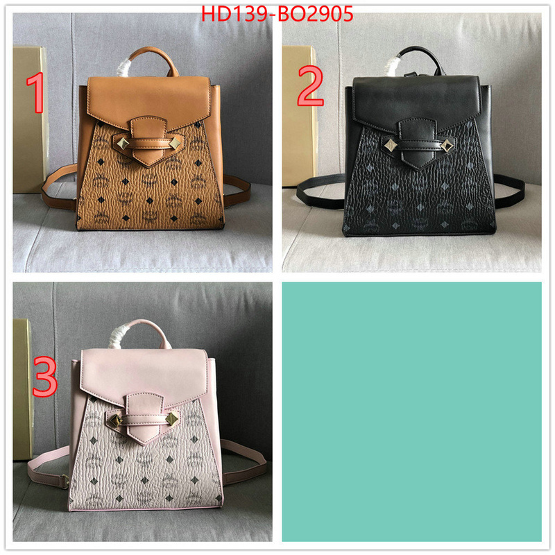 MCM Bags(TOP)-Backpack-,ID: BO2905,$: 139USD