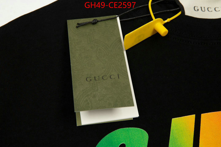 Clothing-Gucci,shop cheap high quality 1:1 replica , ID: CE2597,$: 49USD