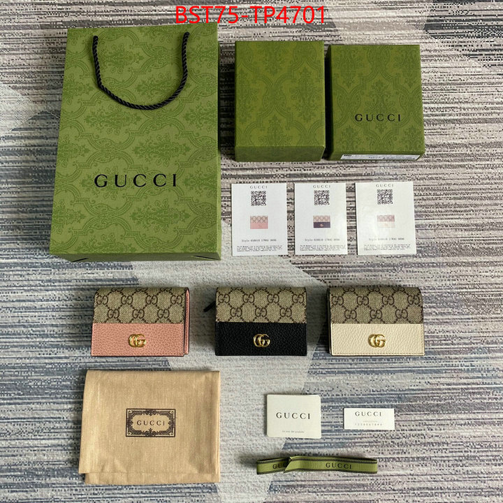 Gucci Bags(TOP)-Wallet-,ID: TP4701,$: 75USD