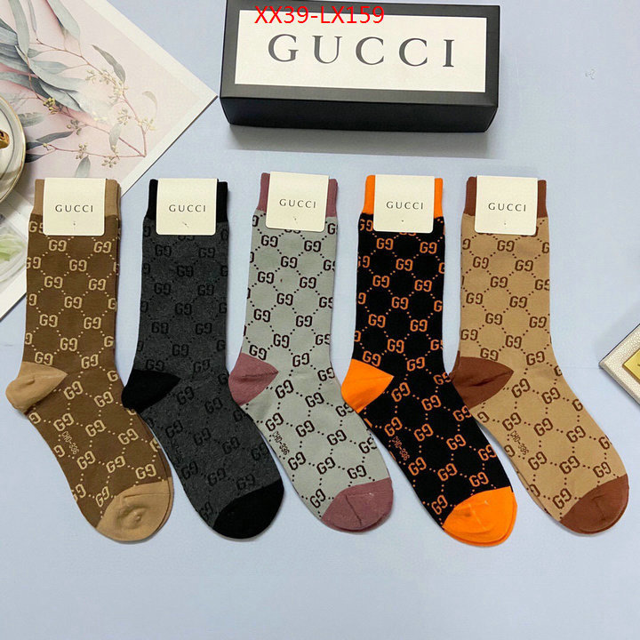 Sock-Gucci,fake , ID: LX159,$: 39USD