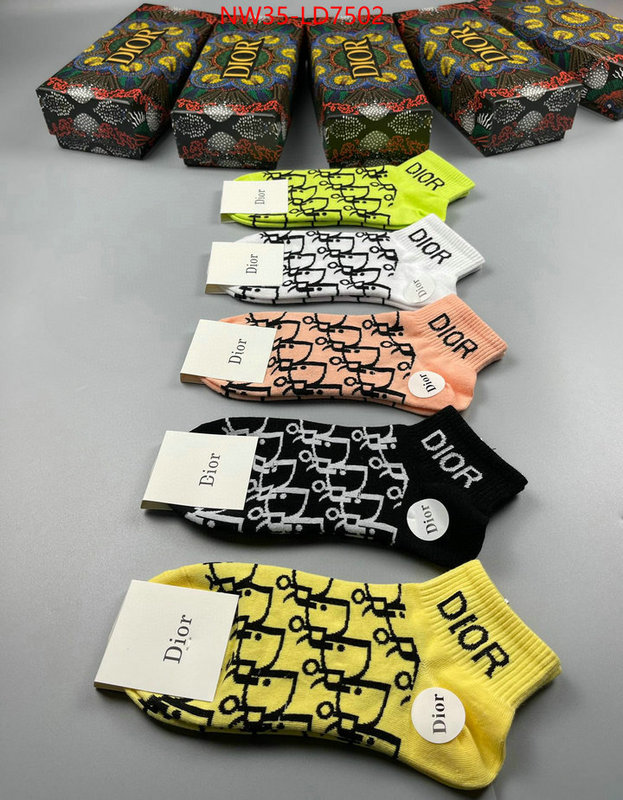 Sock-Dior,wholesale designer shop , ID: LD7502,$: 35USD