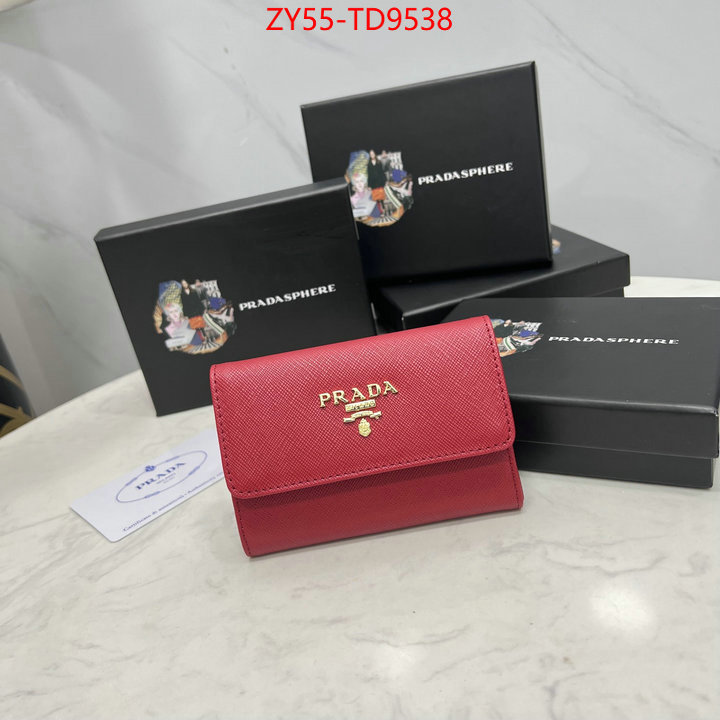 Prada Bags(4A)-Wallet,the best quality replica ,ID: TD9538,$: 55USD