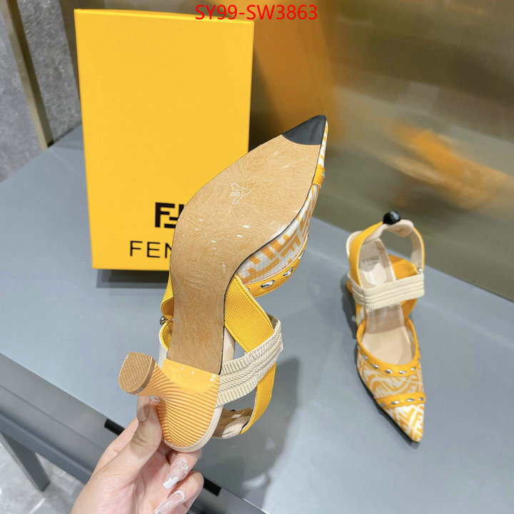 Women Shoes-Fendi,fashion replica , ID: SW3863,$: 99USD