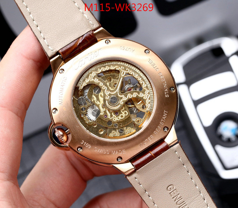 Watch(4A)-Cartier,best luxury replica , ID: WK3269,$:115USD