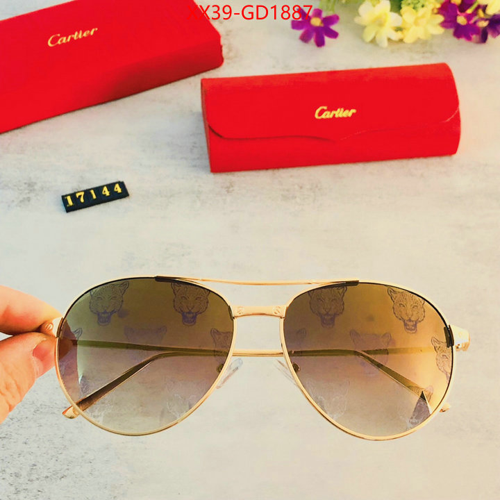 Glasses-Cartier,replcia cheap , ID: GD1887,$: 39USD
