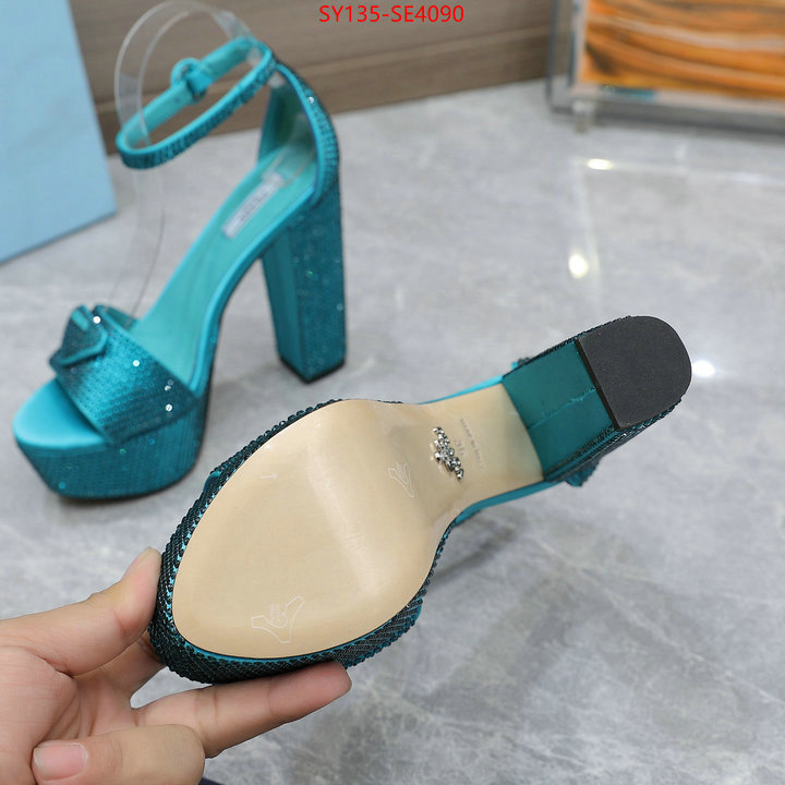 Women Shoes-Prada,mirror quality , ID: SE4090,$: 135USD