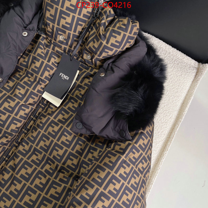 Down jacket Women-Fendi,top quality replica , ID: CO4216,$: 239USD