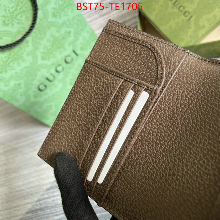 Gucci Bags(TOP)-Wallet-,the best designer ,ID: TE1705,$: 75USD