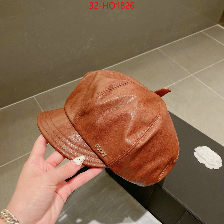 Cap (Hat)-Gucci,high quality 1:1 replica , ID: HO1826,$: 32USD