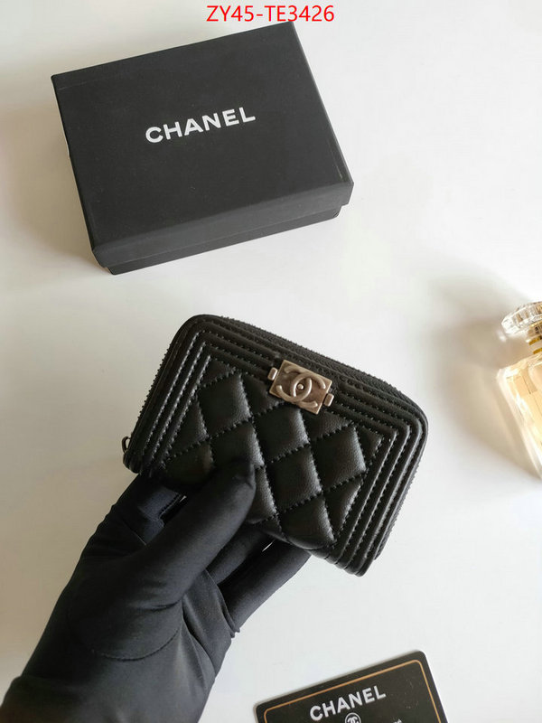 Chanel Bags(4A)-Wallet-,ID: TE3426,$: 45USD