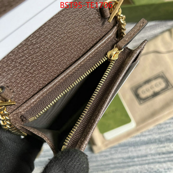 Gucci Bags(TOP)-Wallet-,fashion designer ,ID: TE1706,$: 95USD