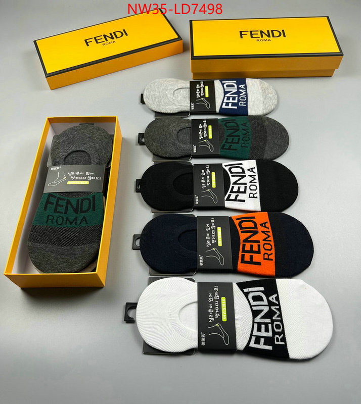 Sock-Fendi,fake designer , ID: LD7498,$: 35USD