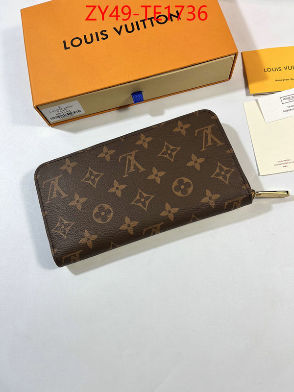 LV Bags(4A)-Wallet,buying replica ,ID: TE1736,$: 49USD