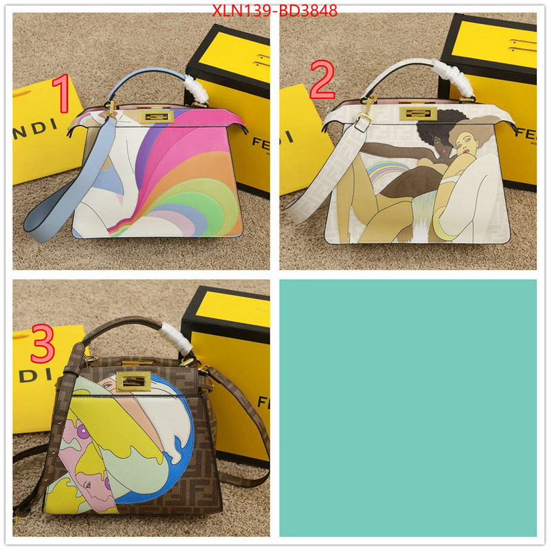 Fendi Bags(4A)-Peekaboo,2023 replica wholesale cheap sales online ,ID: BD3848,$: 139USD