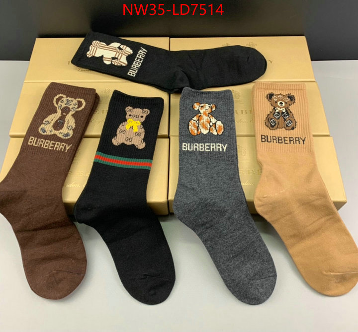 Sock-Burberry,best aaaaa , ID: LD7514,$: 35USD