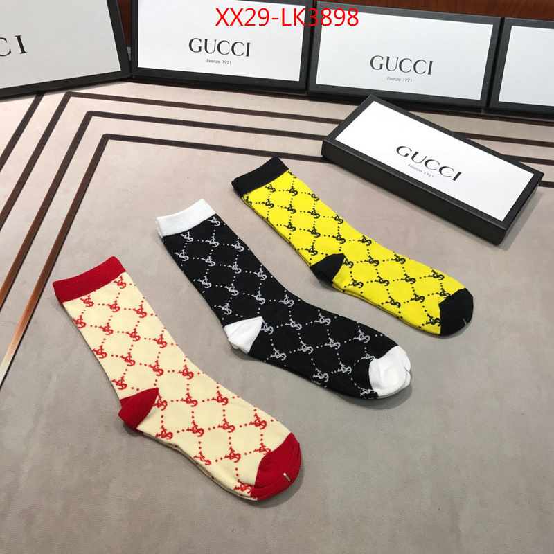 Sock-Gucci,high quality designer replica , ID: LK3898,$:29USD