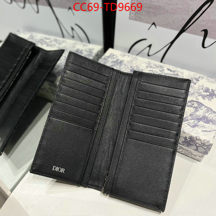 Dior Bags(TOP)-Wallet-,ID: TD9669,$: 69USD