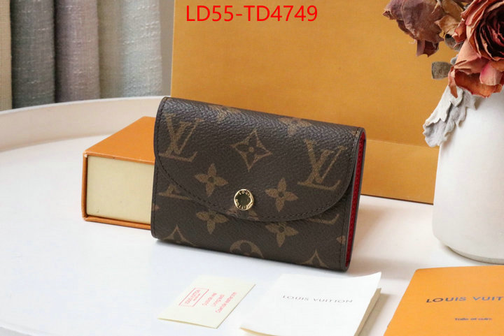 LV Bags(TOP)-Wallet,ID: TD4749,$: 55USD