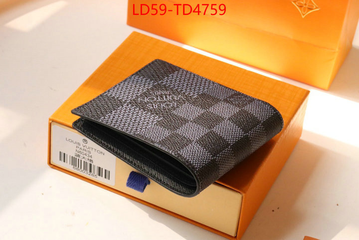 LV Bags(TOP)-Wallet,ID: TD4759,$: 59USD