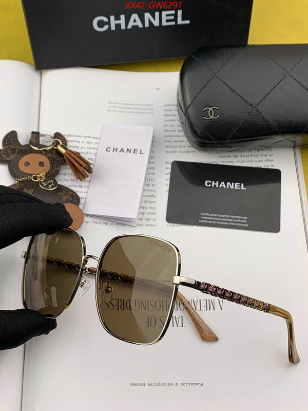 Glasses-Chanel,replica wholesale , ID: GW6297,$: 42USD