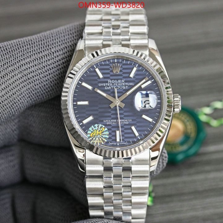 Watch (TOP)-Rolex,mirror copy luxury , ID: WD3820,$: 359USD