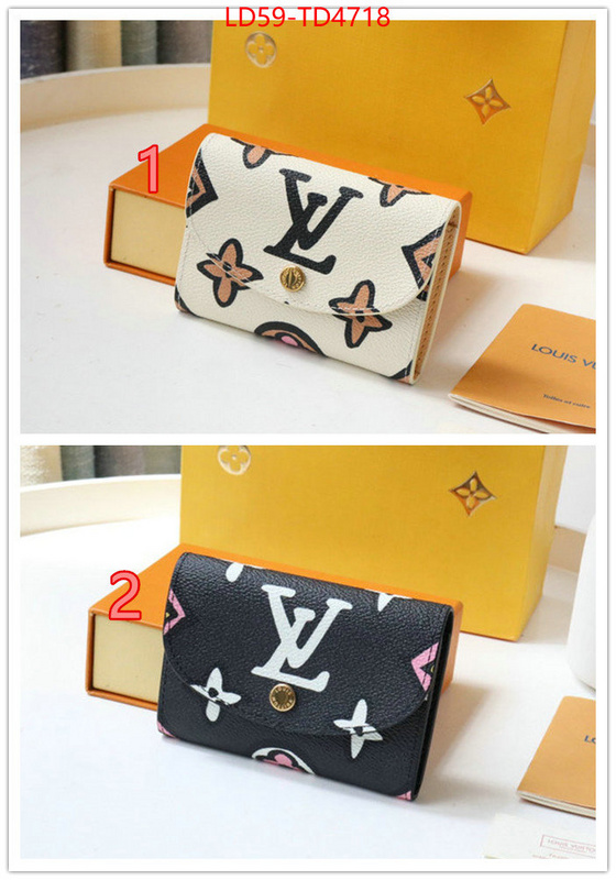 LV Bags(TOP)-Wallet,ID: TD4718,$: 59USD