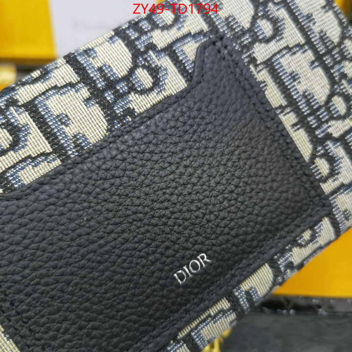 Dior Bags(4A)-Wallet-,ID: TD1794,$: 49USD