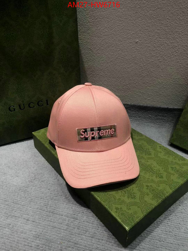 Cap (Hat)-Supreme,buy , ID: HW6716,$: 27USD