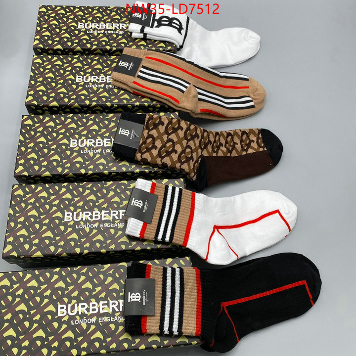 Sock-Burberry,1:1 , ID: LD7512,$: 35USD