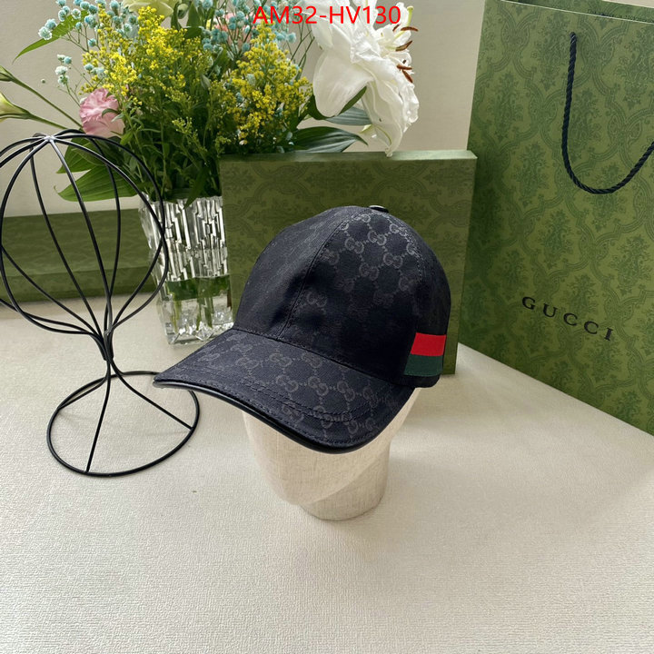 Cap (Hat)-Gucci,2023 replica wholesale cheap sales online , ID: HV130,$: 32USD