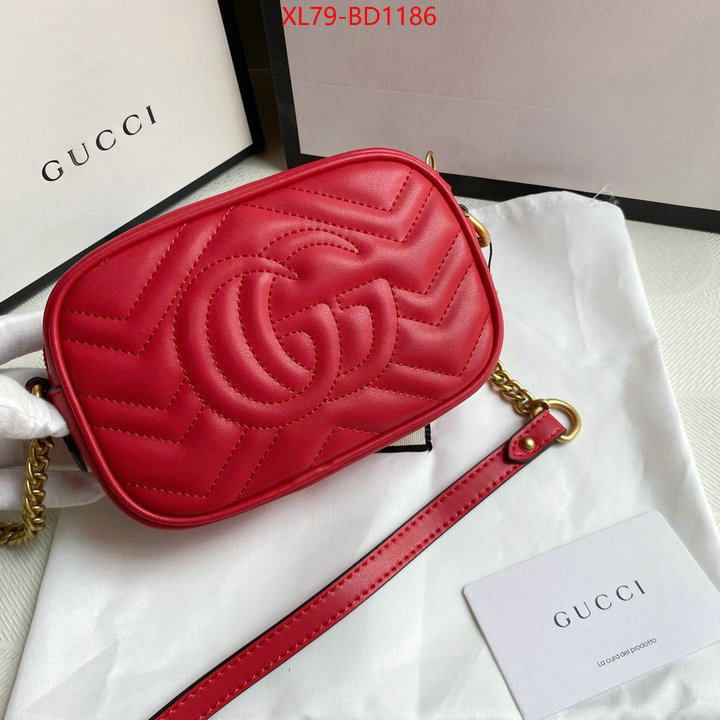 Gucci Bags(4A)-Marmont,luxury 7 star replica ,ID: BD1186,$: 79USD