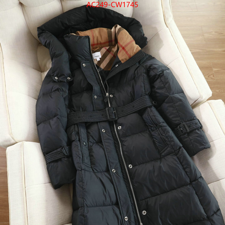 Down jacket Women-Burberry,where to buy replicas , ID: CW1745,$: 249USD