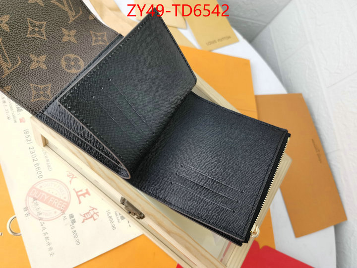 LV Bags(4A)-Wallet,we provide top cheap aaaaa ,ID: TD6542,$: 49USD