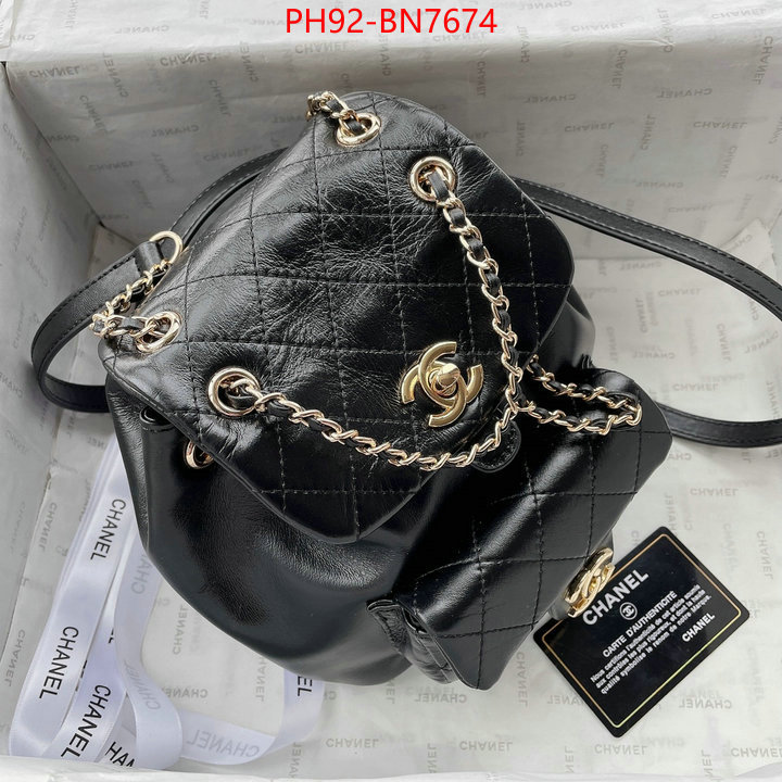 Chanel Bags(4A)-Backpack-,ID: BN7674,$: 92USD