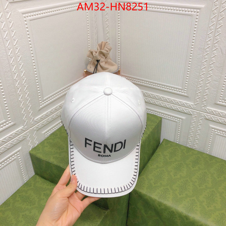 Cap (Hat)-Fendi,high quality customize , ID: HN8251,$: 32USD