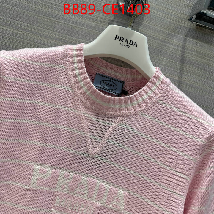 Clothing-Prada,high quality designer , ID: CE1403,$: 89USD