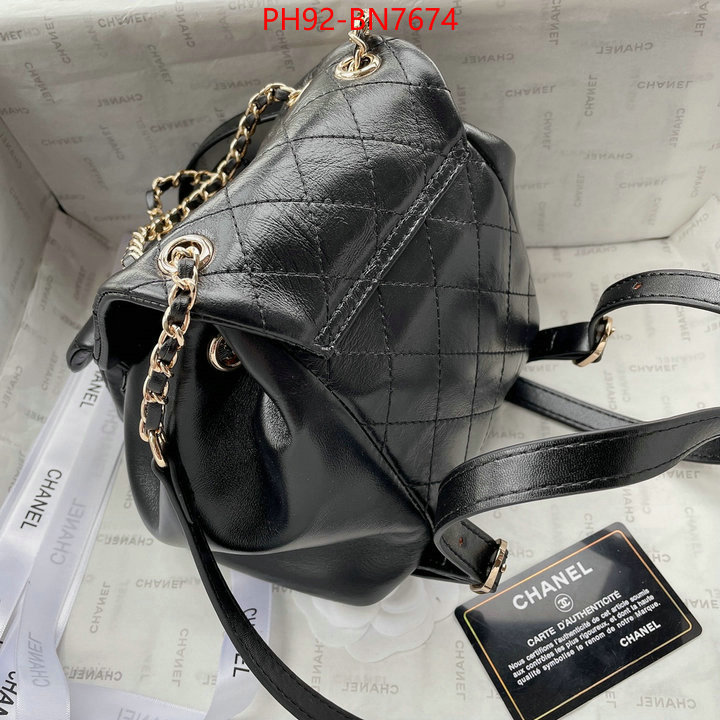 Chanel Bags(4A)-Backpack-,ID: BN7674,$: 92USD