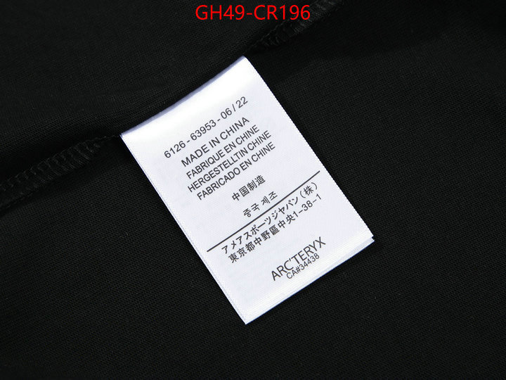 Clothing-ARCTERYX,online store , ID: CR196,$: 49USD