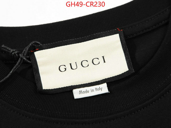 Clothing-Gucci,top perfect fake , ID: CR230,$: 49USD