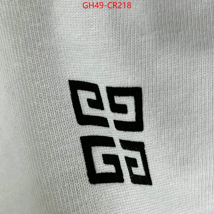 Clothing-Givenchy,buy best quality replica ,ID: CR218,$: 49USD