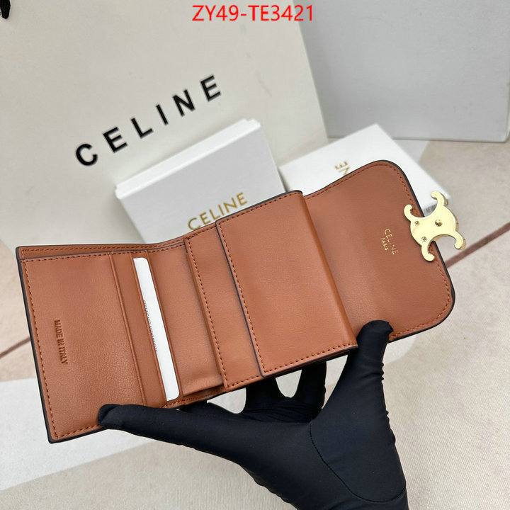 CELINE Bags(4A)-Wallet,fake ,ID: TE3421,$: 49USD