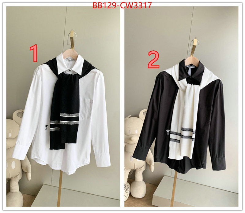 Clothing-Dior,buy aaaaa cheap , ID: CW3317,$: 129USD