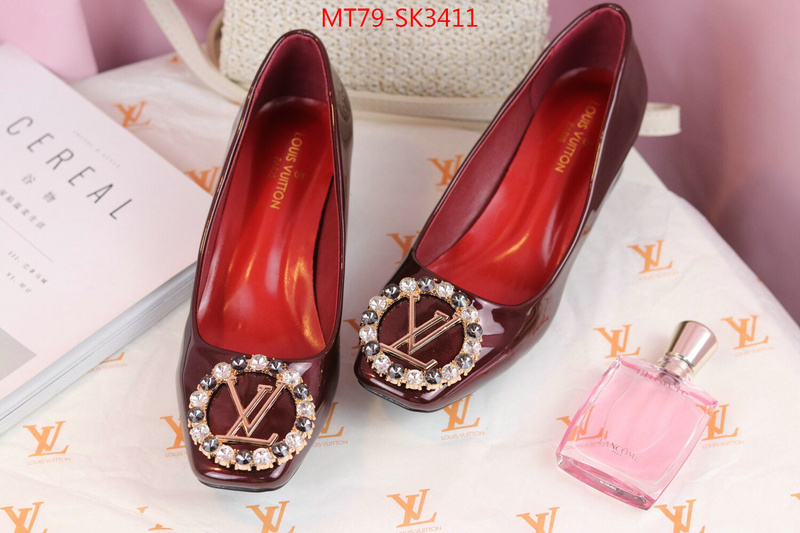 Women Shoes-LV,counter quality , ID: SK3411,$:79USD