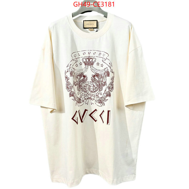 Clothing-Gucci,designer replica , ID: CE3181,$: 49USD