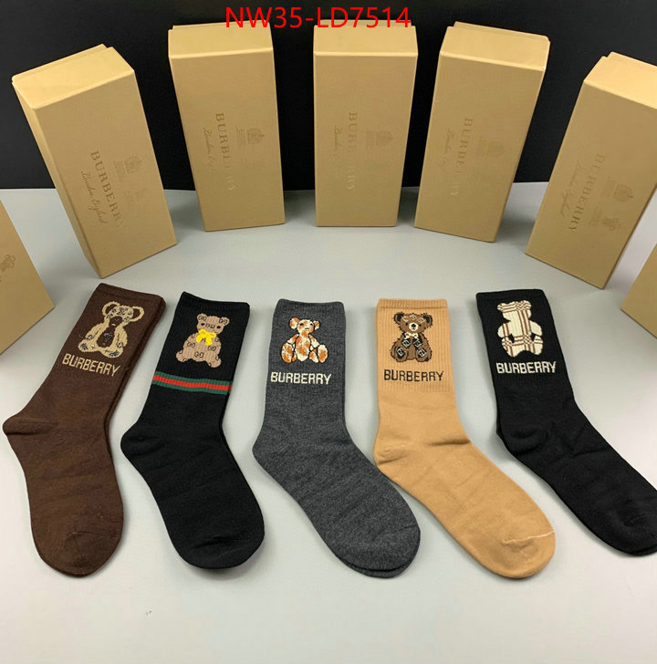 Sock-Burberry,best aaaaa , ID: LD7514,$: 35USD