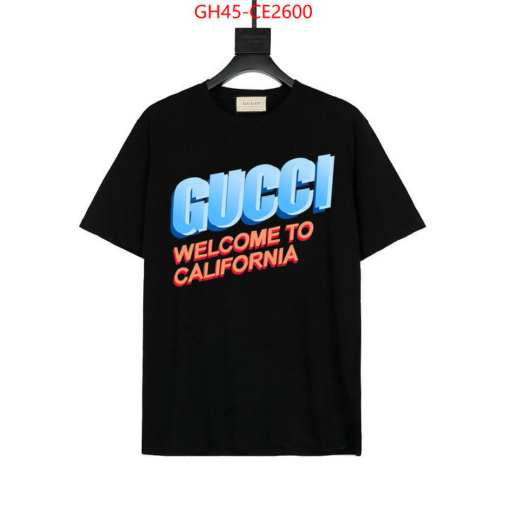 Clothing-Gucci,wholesale imitation designer replicas , ID: CE2600,$: 45USD