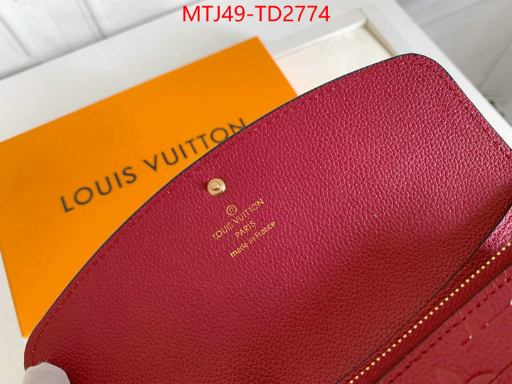 LV Bags(4A)-Wallet,ID: TD2774,$: 49USD